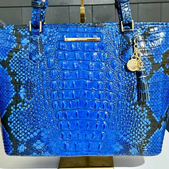 Brahmin Medium Asher in Blue Viper - Picture 2 of 10
